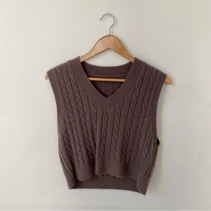 Vintage Brown Sweater Vest